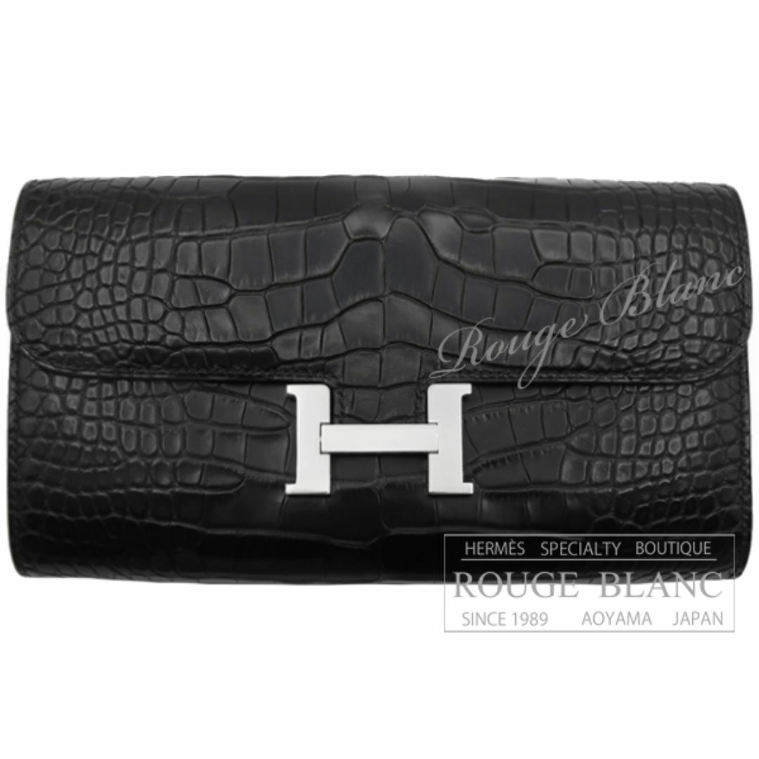HERMES(エルメス)のエルメス　コンスタンスロング　トゥーゴー　黒　ブラック　クロコダイル　アリゲーターマット　シルバー金具 【新品】 メンズのファッション小物(長財布)の商品写真