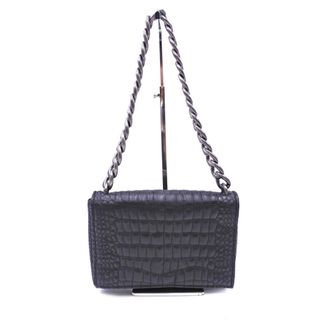 ザラ(ZARA)の新品 ZARA ザラ フェイクレザー チェーン ショルダー バッグ 黒 ■■ レディース(ショルダーバッグ)
