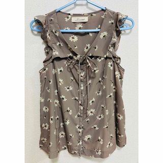 スナイデル(SNIDEL)の★早い者勝ち★人気snidel マーガレットブラウス グレージュ 袖なし(シャツ/ブラウス(半袖/袖なし))