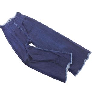 loaf ロフ オズモーシス ストレッチ カットオフ ワイド デニムパンツ size1/インディゴ ■■ レディース