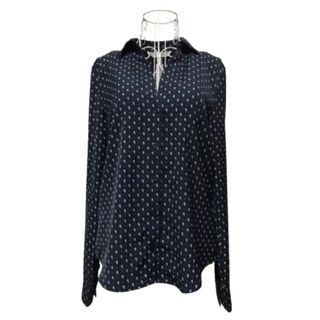 エイチアンドエム(H&M)のＨ&M ブラウス 長袖シャツ トップス シャツ ネイビー 長袖(シャツ/ブラウス(長袖/七分))