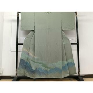 平和屋着物■豪華色留袖　寿光織　風景文　正絹　逸品　CAAT2736xi