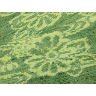 平和屋着物■上質な紬　流水花文　正絹　逸品　CAAS5848oy(着物)