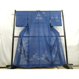 平和屋着物＊夏物　訪問着　絽　枝花文　正絹　逸品　DAAS1826ud(着物)