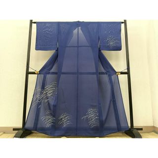平和屋着物＊夏物　訪問着　絽　手描き　露芝　正絹　逸品　BAAT2546fw(着物)