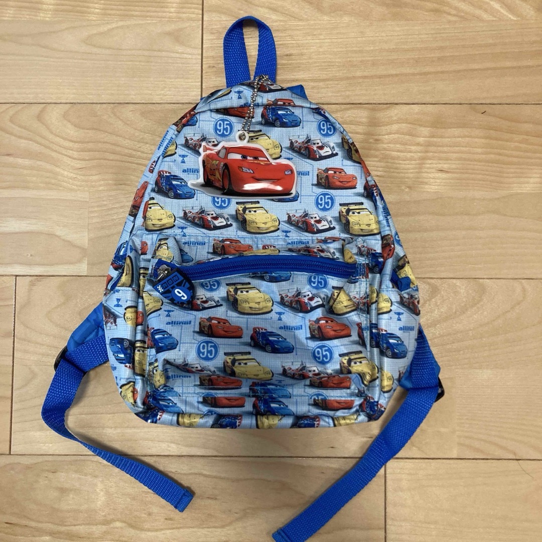 Disney(ディズニー)のカーズ　マックイーン　80cm〜90cm 半袖Tシャツ リュック　帽子　キャップ キッズ/ベビー/マタニティのベビー服(~85cm)(Ｔシャツ)の商品写真