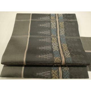 平和屋着物＊夏物　九寸名古屋帯　抽象文様　正絹　逸品　DAAT6408op(帯)