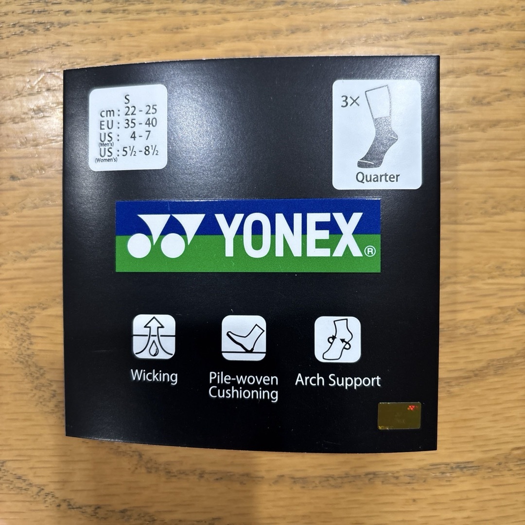 YONEX(ヨネックス)のヨネックス　ソックス　29234Y ４足セット　22cm〜25cm爪 スポーツ/アウトドアのスポーツ/アウトドア その他(バドミントン)の商品写真