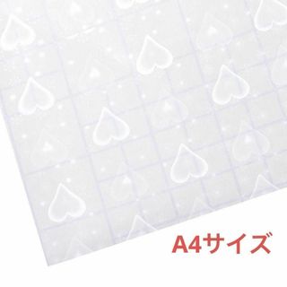 ホログラフィックビニールステッカー A4サイズ 防水　ハート　キラキラ
