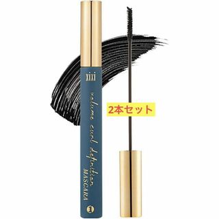 マスカラ 繊維配合 ウォータープルーフ ブラシタイプ にじみにくい2本セット(マスカラ)
