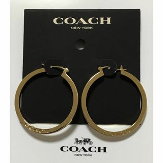 コーチ(COACH)の新品　COACH フープリング ゴールド　ピアス(ピアス)