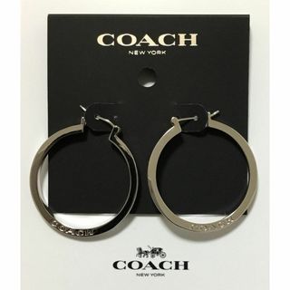コーチ(COACH)の新品　COACH フープリング　シルバーピアス(ピアス)