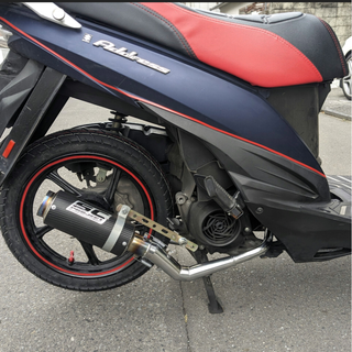 スズキ(スズキ)のアドレス110 用 カーボン柄マフラー CE47A 軽量化 カスタムに(パーツ)