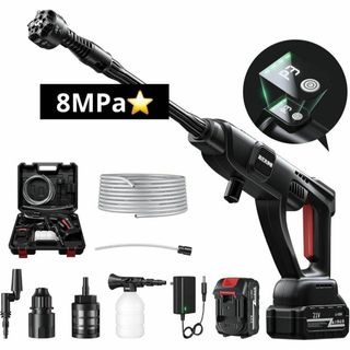 高圧洗浄機❣️コードレス 充電式 20000mAh 8MPa 洗車 マキタ互換(洗車・リペア用品)