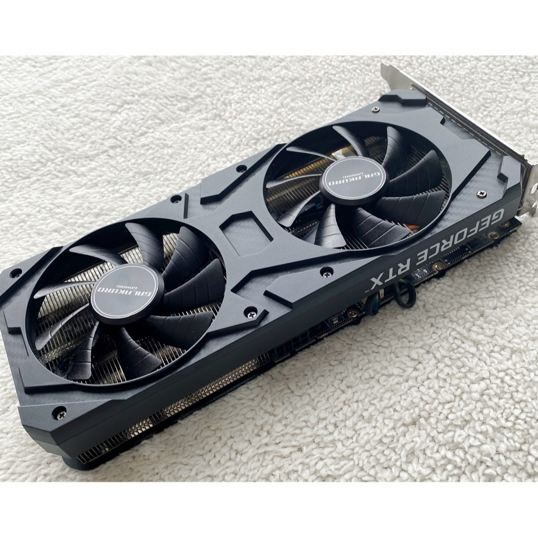 玄人志向(クロウトシコウ)のGALAKURO GAMING グラボ GeForce RTX 3060 Ti スマホ/家電/カメラのPC/タブレット(PCパーツ)の商品写真