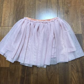 ザラキッズ(ZARA KIDS)の試着のみ♡zara♡チュールスカート♡104♡ダスティピンク(スカート)