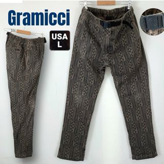 GRAMICCI - Gramicci グラミチ★ネイティブ総柄クライミングパンツ★USAメンズL