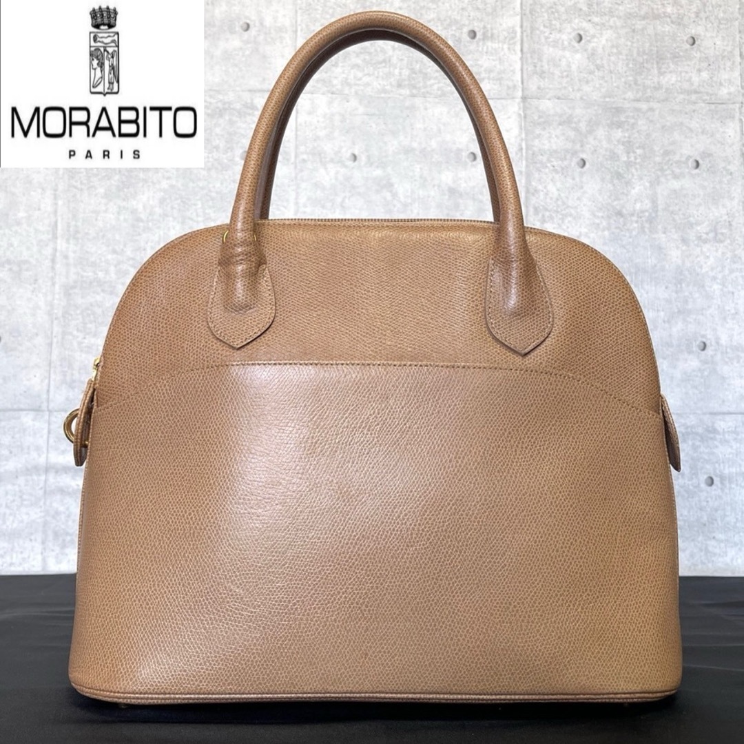 MORABITO(モラビト)の【良品】MORABITO DINA ディナ グレージュ レザー 2WAYバッグ レディースのバッグ(ハンドバッグ)の商品写真