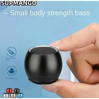【新品未使用】Bluetooth付きおしゃれミニワイヤレススピーカー　BLACK(スピーカー)