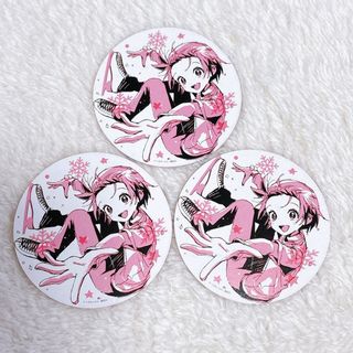 メダリスト コミック購入特典 コースター   結束いのり  3枚セット(キャラクターグッズ)