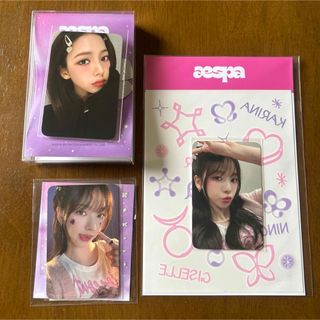 (カリナ3点セット①)aespa公式MDグッズトレカ(アイドルグッズ)