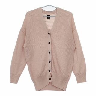 バトナー(BATONER)のBATONER THE SUMMER KNIT TUNIC CARDIGAN サマーニットチュニックカーディガン BN-22SL-022 カーディガン ピンク レディース バトナー【中古】5-0619M∞(カーディガン)