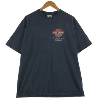 古着 アルスタイル ALSTYLE Harley-Davidson ハーレーダビッドソン 鷲柄 イーグル柄 モーターサイクル バイクTシャツ USA製 メンズXL相当 /eaa563032(Tシャツ/カットソー(半袖/袖なし))