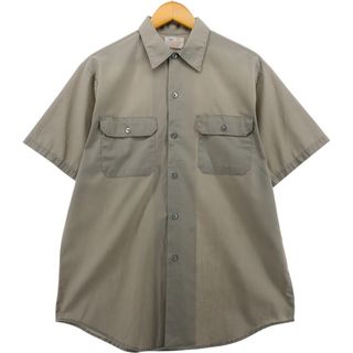 古着 70年代 シアーズ Sears 半袖 ワークシャツ ヴィンテージ /eaa562745(シャツ)