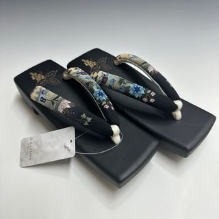 新品未使用品‼️ 岡重　桐下駄　フリーサイズ 黒(下駄/草履)