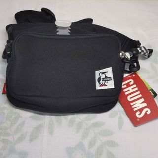 チャムス(CHUMS)の新品タグ付きCHUMSミニショルダーバッグ黒(ショルダーバッグ)