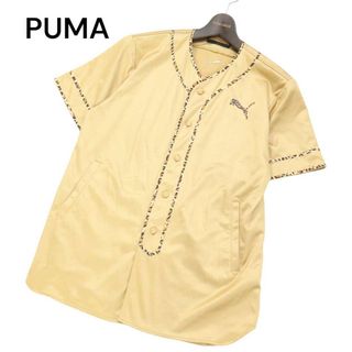 プーマ(PUMA)のPUMA × DISCOVERED プーマ × ディスカバード 春夏 レオパード柄 パインピング★ 半袖 ベースボール シャツ Sz.M　メンズ(シャツ)