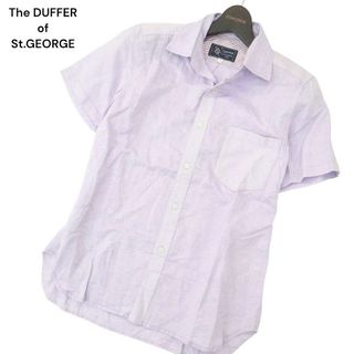 The DUFFER of St.GEORGE ダファー オブ セントジョージ 春夏 麻 リネン&コットン★ 半袖 シャツ Sz.S　メンズ(シャツ)