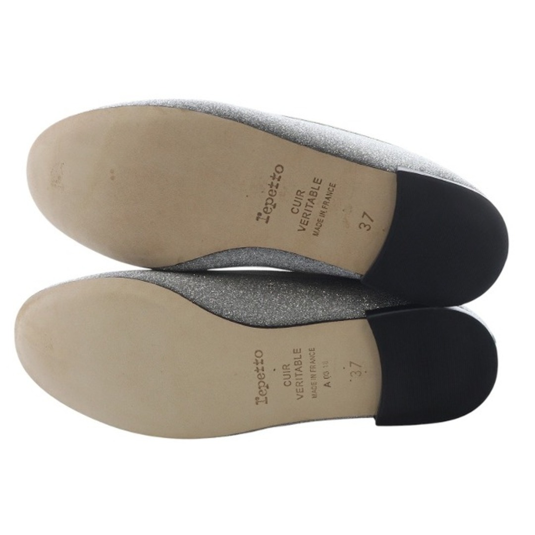 repetto - レペット ラメ バレエシューズ パンプス 37 シルバー