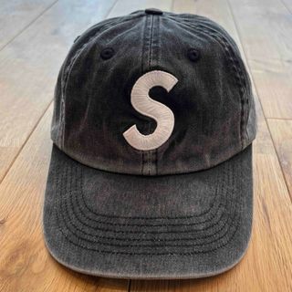 【美品】Supreme Pigment S Logo 6-Panel ブラック