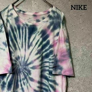 NIKE ナイキ Tシャツ 半袖 タイダイ ワンポイント カラフル お洒落 XL