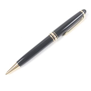 極美品□MONTBLANC モンブラン マイスターシュテュック クラシック Pix プレシャスレジン ボールペン ブラック ゴールド ケース付き ドイツ製 メンズ 筆記確認済み