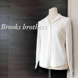 Brooks Brothers - 【美品】BROOKS BROTHERS 生成ブラウス 特殊加工 サイズ0