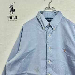 ◎RALPH LAUREN メンズ　長袖ボタンダウンシャツ　L D2X4
