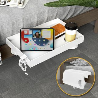 SPACEKEEPER ベッドサイドシェルフ 二段ベッド用ナイトテーブル 折りた