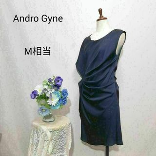 Andro Gyne 極上美品　ドレス　ワンピース　パーティー　ネイビー色