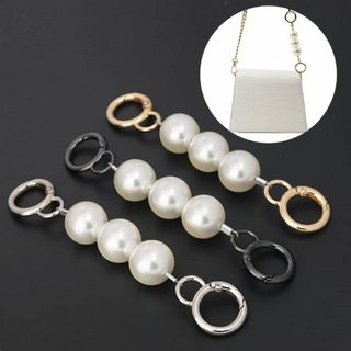 【新着商品】3色入パール バッグ チェーン, BetterJonny 13cmり