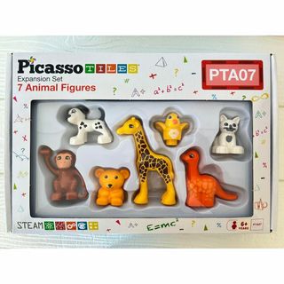 Picasso Tiles ７個 組み立ておもちゃ　マグネット動物手作りセット