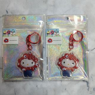 【新品未開封】ミャクミャク キティ EXPO2025 ぷっくり立体キーホルダー