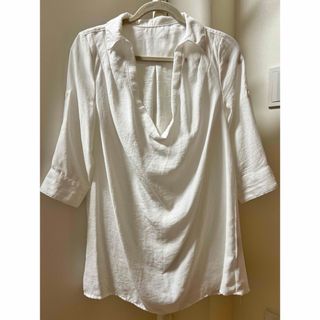 イング(INGNI)の【INGNI / イング】ホワイト 7分袖シャツ《M size》(シャツ/ブラウス(長袖/七分))