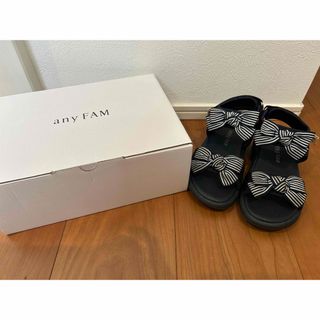 エニィファム(anyFAM)のエニィファム　リボン スポーツ サンダル　20センチ(サンダル)