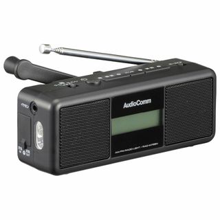 【新着商品】OHM AudioComm 手回しラジオライト RAD-M799N(ラジオ)