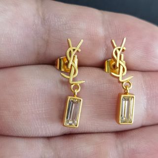 美品Saint Laurent クリスタル ピアス