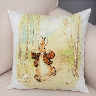 新品　ピーターラビット　クッションカバー　J　うさぎ
