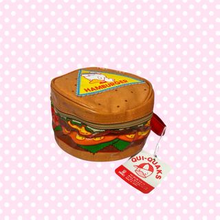 サンリオ(サンリオ)のサンリオ　レトロ　1979年製　クイックワックス　ハンバーガー　ポーチ(小物入れ)
