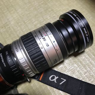ペンタックス(PENTAX)の P entax 28-80マウントアダプターソニー付き(レンズ(単焦点))